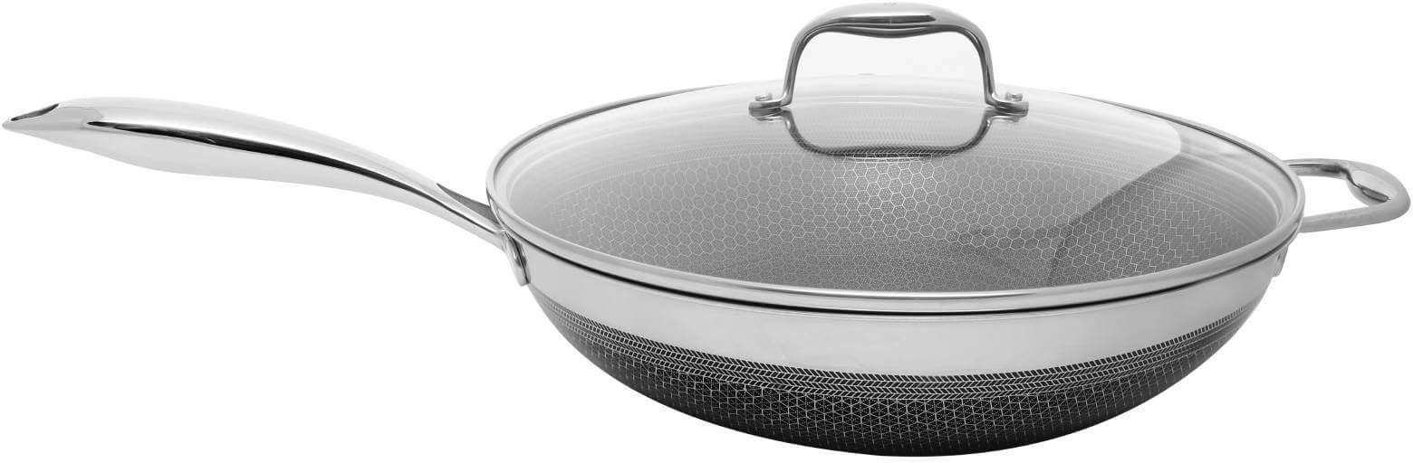 Kohersen Wok z powłoką DIAMOND Black Cube 32 cm, 7,2 l